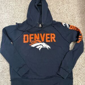 NFL Denver Broncos Navy and Orange Hoodie